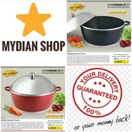ARE IKAN PERIUK RENDANG 40CM BERPENUTUP STAINLESS STEEL ( NONSTIK COOKWARE )