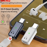 ToKerNew For Lightning to Type C Adapter For iPhone 15 16 iPad Wired Headset IOS Female to USB C Mal