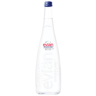 เอเวียง น้ำแร่โซดา ในขวดแก้ว 750มล. จากฝรั่งเศส - Evian Sparkling Water Glass bottle 750ml imported from France