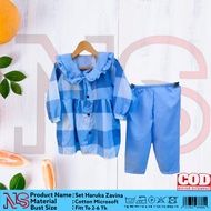 BAJU CANTIK ANAK PEREMPUAN TREND | Setelan Haruka Zavina | Pakaian Muslim | ONESET HARIAN KEKINIAN