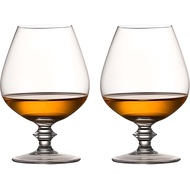 Set 2 Gelas Brandy Snifter, Gelas Kristal Cognac untuk Koktel Wiski Brandy, Gelas Brandy/Cognac Snif