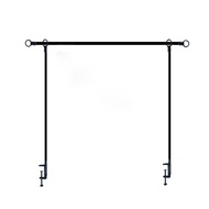 TROVES Sturdy Iron Pole Over The Table Rod Stand Adjustable Length with Clamps Arch Frame Decorative