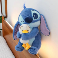 Love Cozy Stitch Hug Duck Doll 25cm Stitch Plush ตุ๊กตาเด็ก ของเล่นตุ๊กตา ของขวัญสำหรับเด็ก