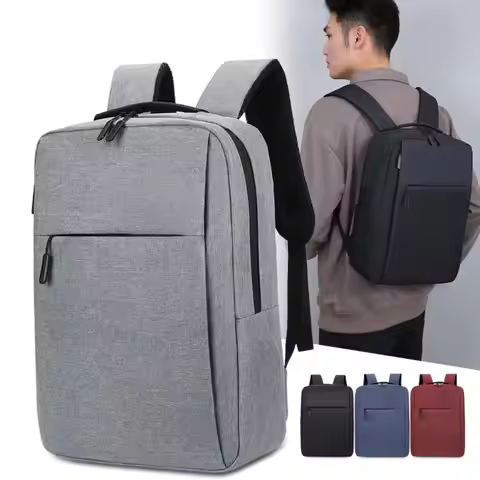 Large Capacity Men S Laptop Bag Laptop Backpack 15 6 Computer Bag Oxford Cloth Usb Charging School B