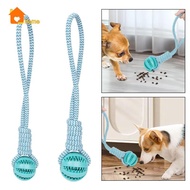 [Nanaaaa] Rope and Toy Dog Toy Dog Tough Rope Toy Indoor Outdoor Tug of War Toy Rubber Ball for Small Medium Dog Training