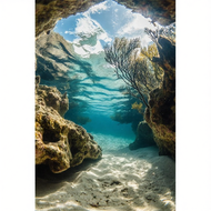 Sunpretty | Customizable 3D AI-generated 8K Underwater Background Wallpaper