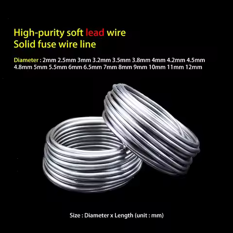 NEW1 1pcs High-purity soft lead wire Solid fuse wires Dia 2/2.5/3/3.2/3.5/3.8/4/4.2/4.5/4.8/5/5.5/6/