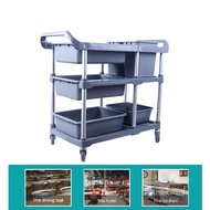 3 Tier New Design Foodcourt CART Utility cart Collector Restaurant cart Food Court cart with wheel