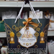 1PCS HANDBAG RIBBON L RAYA/RAYA GIFT BOX/KOTAK BALANG KUIH RAYA/RAYA 2023/GIFTBOX AIDILFITRI/GIFTBOX RAMADHAN