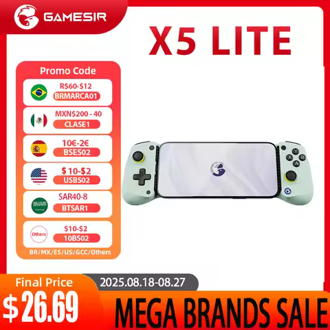 GameSir X5 Lite Type-C Wired Mobile Game Controller with Hall Effect Joystick for iphone 15/ Android