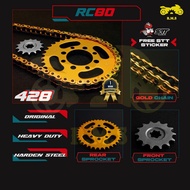 SET EMAS 428 -  RC80 / RC110 [SUZUKI] GOLD