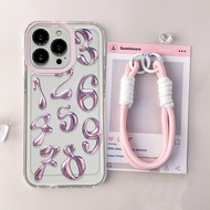 SOFT CASING CLEAR LANYARD STRAP PREMIUM CLEAR SILICONE COMPATIBLE FOR OPPO A60 A38 A18 A17 A17K A16 