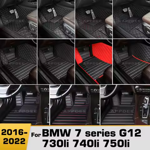Car Floor Mats for BMW 7 Series G12 730li 740li 750li (4-Seat/5-Seat) 2016-2022 21 20 19 18 17 Carpe