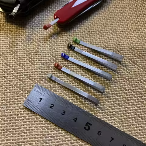 1PCS Multicolor Stainless A.6142 Tweezers for 58MM Champ 91MM Fieldmaster 111MM Hunter Army Folding