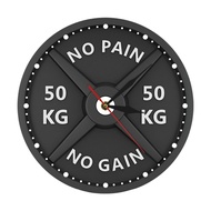【Biho】NO PAIN No GAIN 50KG 3D Barbell Wall Clock for Home Gym Wall Decor Gift