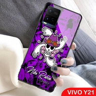 Softcase Glass Kaca Vivo Y21 2021 - J40 - Casing Hp Vivo Y21 2021 - Pelindung hp Vivo Y21 2021 - C