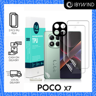 IBYWIND Screen Protector for POCO X7 Pro / POCO X7 / POCO X6 Pro 5G 2pcs Tempered Glass / TPU Film