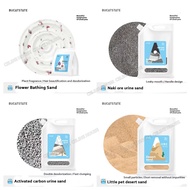Bucastate Hamster Bathing Sand Dry Flower Deodorization Delicate Mild Desert Sand With Handle Design