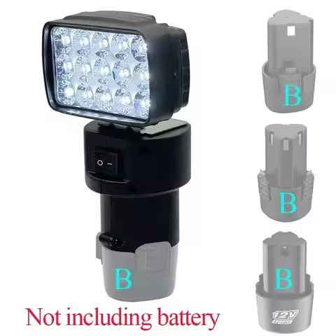 Lithium Battery Working Lamp Spotlight Lantern Flashlight For Lomvum DeYun ZhiPu for KoMax GCRAFT 12