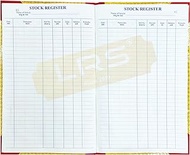 LRS Stock Register Size - 32 x 20 cm - Hard Bound - 70 GSM Ledger Paper (200 Pages - Pack of 1)