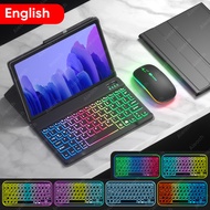 For Samsung Galaxy Tab A7 A8 Case Keyboard For Samsung Tab S6 Lite Case Rainbow Keyboard For Samsung Tab S7 S8 Case