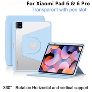 สำหรับ Xiaomi MiPad 6 Pro 11 "2023 Casing Tablet 360เคสไอแพดแบบตั้งได้เคสสำหรับ Xiaomi Mi Pad 6 Pad6 Mipad6เคส PU Tablet Pro
