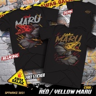Kaos-CHANNA RED/YELLOW MARU, Kaos-CHANNA, T-hirt-SNAKEHEAD