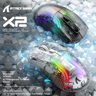 Attack Shark X2RGB Three-Mode Wireless Mouse Lightweight Gaming Gaming Bluetooth Mouse
