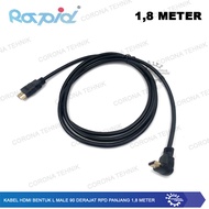 RPD - 1.8 Meters - HDMI Cable - L Male 90 Degrees