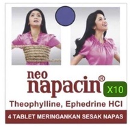 NEO NAPACIN 10 STRIPS @ 4 tablet - Overcoming asthma for children and adults