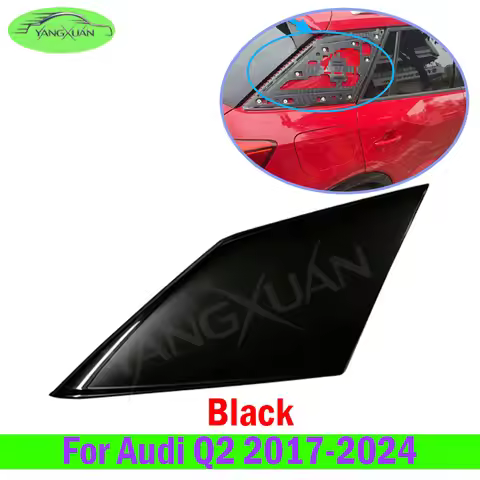 Black Car C-pillar Cover Plate Exterior Trim Triangular Cove Panel For Audi Q2 2017-2024 853377Y9B 8