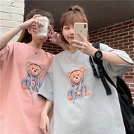 INS Women Fashion Couple BFF Teddy Bear T-Shirt