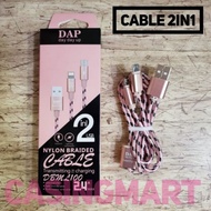 2in1 Data Cable Android Micro Usb Data Cable And Iph/DAP Cable Original Cable