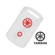 Yamaha Silicone 2 Buttons Key Cover Case White Red for Yamaha NVX 155 / Y16 / XMAX 300 / AEROX 155 Motorcycle
