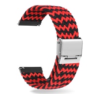 20mm New Braided Solo Loop Strap for Garmin Forerunner 245/245 Music Vivomove Style/ 645/645 Music/Luxe/HR Approach S40 Vivoactive 3/3 Music/3 Element Venu SQ for Samsung Watch Active 2 Gear S2 Classicfor Amazfit GTR/Bip Lite S/GTS Sport