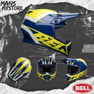 HELM BELL MX-9 MIPS SPARK GLOSS BLUE/YELLOW FULL FACE HELMET TRAIL BELL MX 9 ORIGINAL