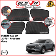 ELEVO Mazda CX30 CX-30 Magnetic Custom Fit Sunshade Magnet Shade Sun Protection 4pcs