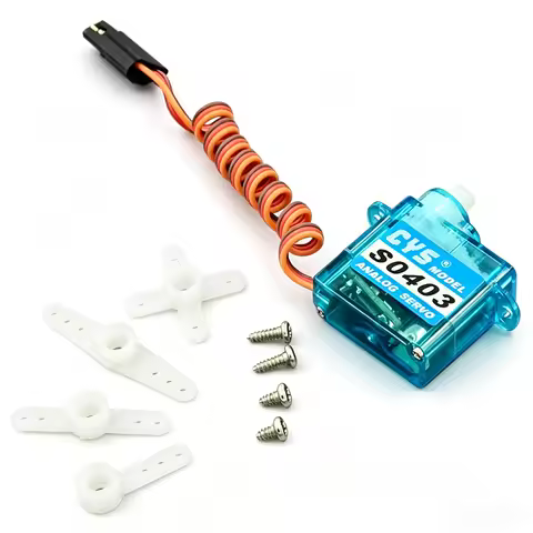 CYS S0307 3.7g/S0403 4.3g 4.8-6.0V Micro Mini Coreless Analog Servo 24T JR/FUTABA Plug For RC Airpla