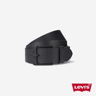 Levis 男款 真皮皮帶 / 精工Logo鐫刻釦頭 黑 人氣新品