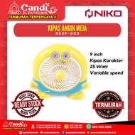 KIPAS ANGIN MEJA KARAKTER MINION NIKO NKDF-903