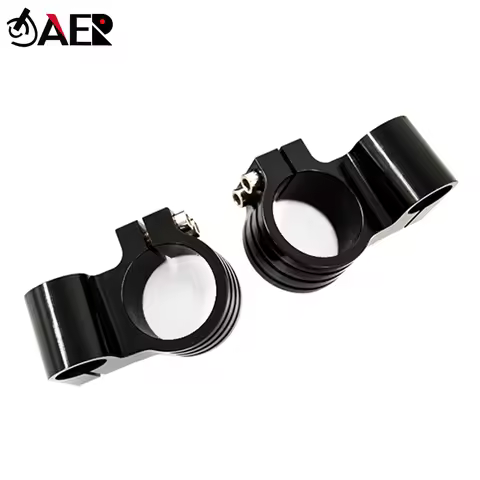 7/8" CNC Motorcycle 1" Rised Handlebar Handle Bar Clip On Heads Clamps 33 35 37 41 43 45 46 48 50 51