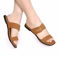 Sandal Teplek Wanita Sendal Cewek Dewasa Sandal Flat Wanita Sendal Wanita Trend Korea Sandal Cewek M