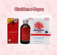 toner clariderm asli original-clariderm no 3 ori gratis kapas