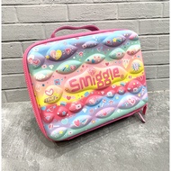 Smiggle Teeny Tiny Square Lunch Box original (Preloved) Tas Thermal Lunch Bag - Love