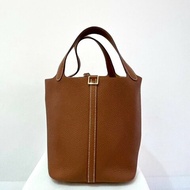 HERMES金棕Picotin 22cm
