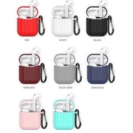Dirose Silicone Airpod Case for Airpod include earpod strap and Locking Carainer