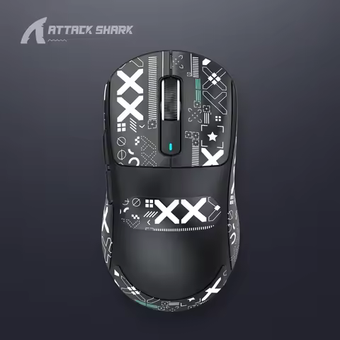 Attack Shark X3Pro/X3/R1 Wired 8KHz Bluetooth Mouse PixArt PAW3395 Tri Mode Wireless 4KHz Lightweigh