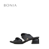 Bonia Black Freya Heeled Sandals | Kasut Sandal