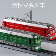 New Style Children's Toy Car 1-3 Years Old Green Leather Train Old Train High-Rail Track Subway Retr