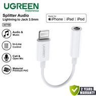 UGREEN 30759 Audio Converter Lightning to 3.5mm MFI Made For Iphone 8 8+ Plus X 11 12 13 14 Pro Max